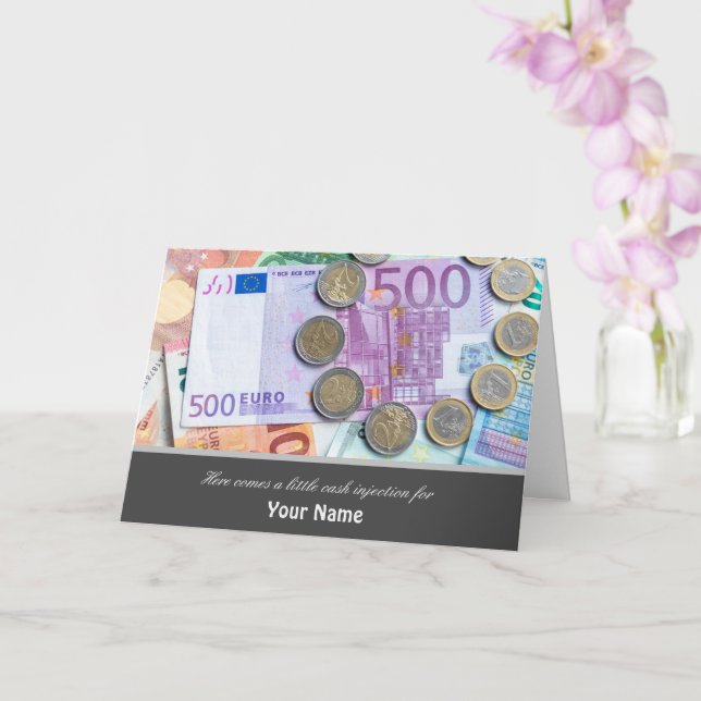 Carte Voici une petite injection de liquide pour vous ! (Orchidée)