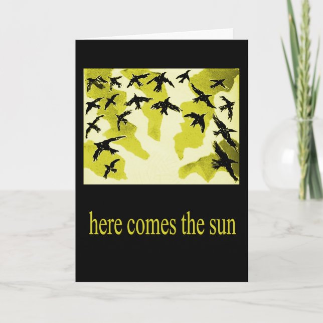 Carte voici venir la soleil-carte (Devant)