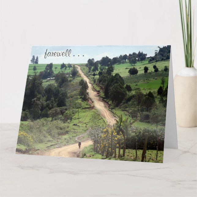 Carte voie d'adieu grande (Devant)