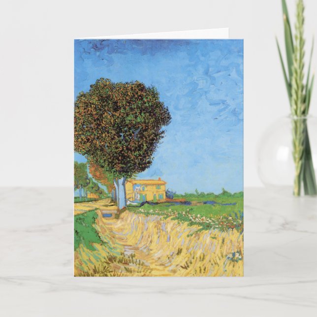 Carte Voie près d'Arles par Vincent van Gogh (Devant)