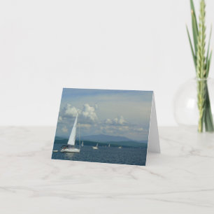 Carte Voilier sur le lac Champlain