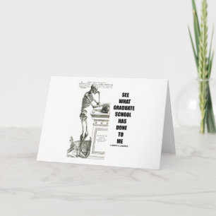 Carte Voir Ce Que L'École Supérieure M'A Fait (Squelette