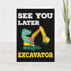 Carte Voir Plus Tard Excavateur I - Toddler Garçons Enfa