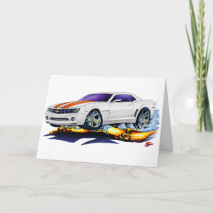 Carte Voiture 2010 Blanc-Orange de Camaro