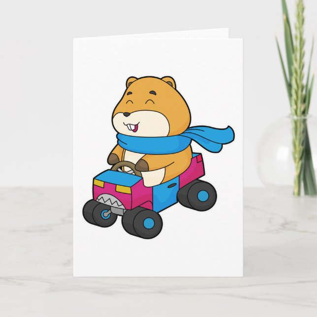 Carte Voiture à hamster (Devant)