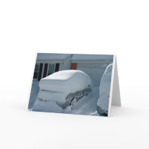 "Voiture à neige" sur le dessus de la voiture. Bli