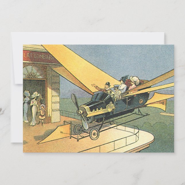 Carte Voiture convertible Steampunk de science-fiction v (Devant)