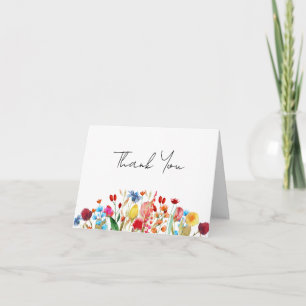 Carte Voiture de Fête des mariées Fleur sauvage Aquarell