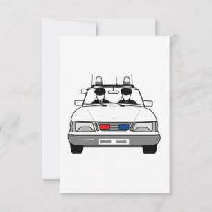 Carte Voiture de la police de dessin