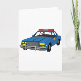 Carte voiture de police de diplômé d'académie de police
