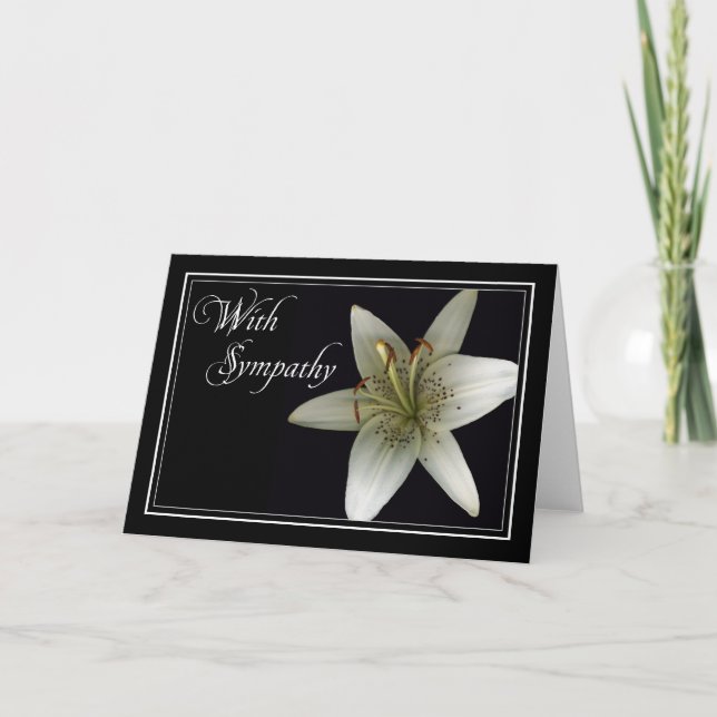 Carte Voiture de sympathie/condoléance de Lilly (Devant)