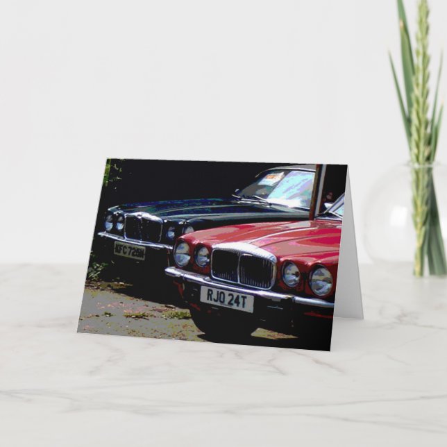 Carte Voiture Jaguar (Devant)