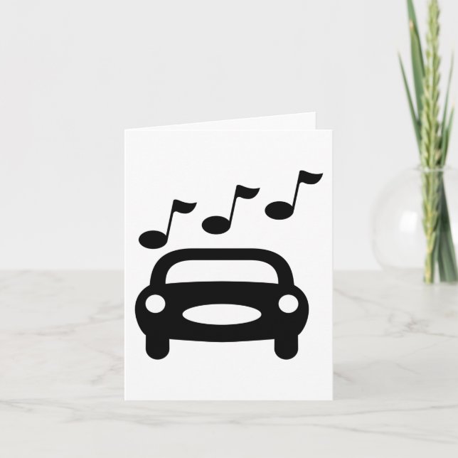 Carte Voiture musicale (Devant)
