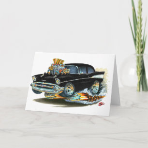 Carte Voiture noire Chevy 150-210 1957