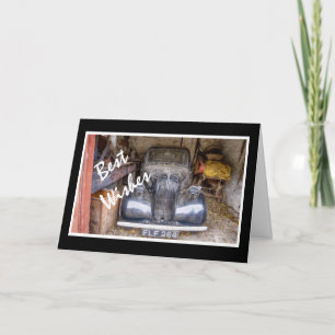 Carte Voiture Vintage En Garage