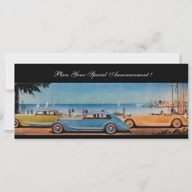 CARTE VOITURES RETRO (Devant)