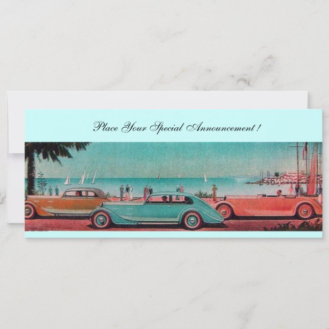 CARTE VOITURES RETRO (Devant)