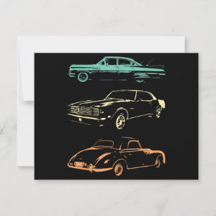 Carte Voitures Vintage - 80s & 90s Graphic Retro