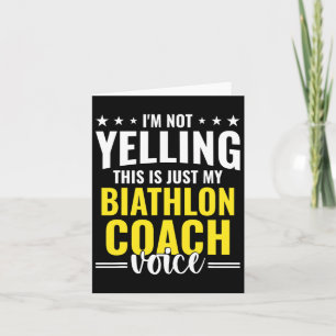 Carte Voix de coach de biathlon sans crier humour de coa