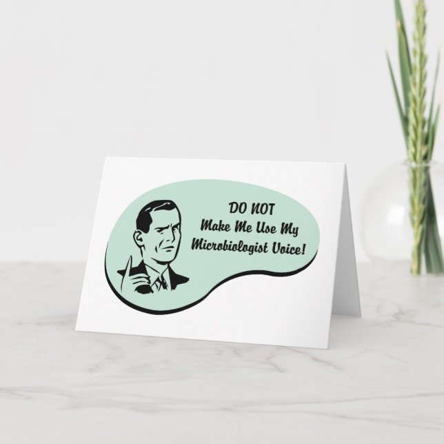 Carte Voix de microbiologiste (Devant)