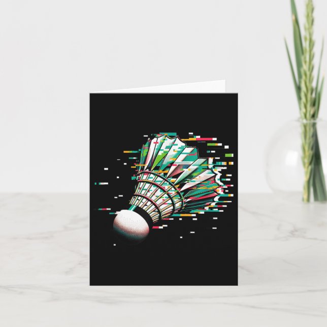 Carte Volant de badminton (Devant)