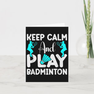 Carte Volant de badminton Raquette Joueur de badminton 3