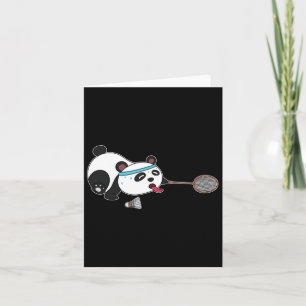 Carte Volants de badminton Panda Animaux
