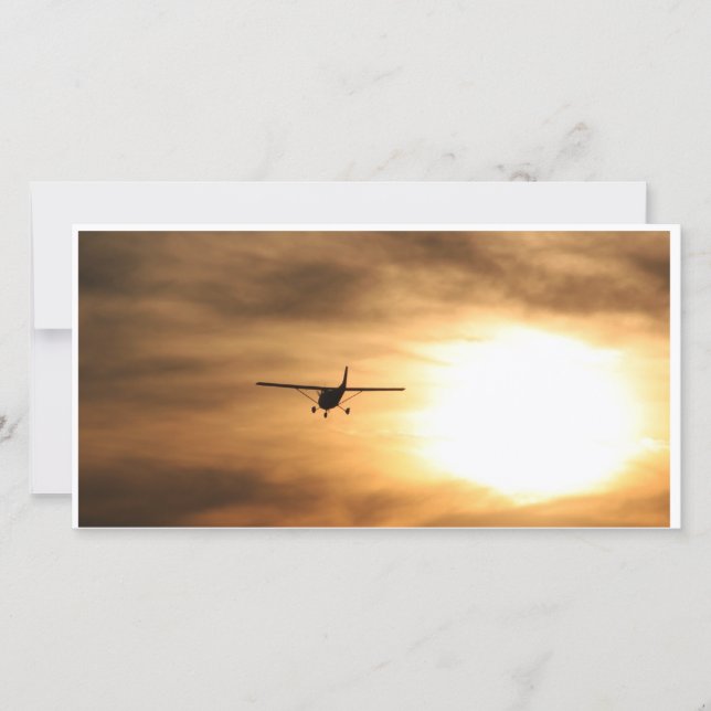 Carte Voler Dans Le Coucher De Soleil (Devant)