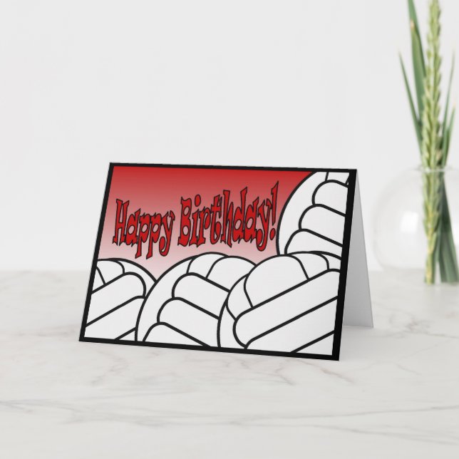 Carte Volleyball - Joyeux anniversaire du plus grand fan (Devant)