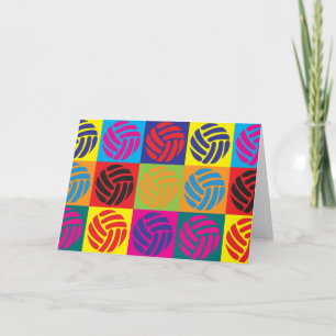 Carte Volleyball Pop Art