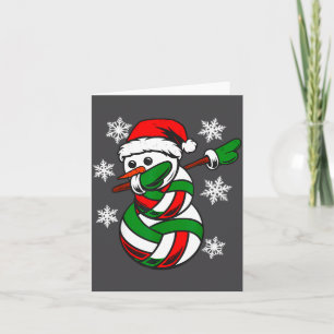 Carte Volleyball Santa Chapeau Bonhomme de Neige Noël Dr
