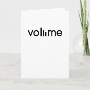 Carte Volume Sound Writing Volume Music