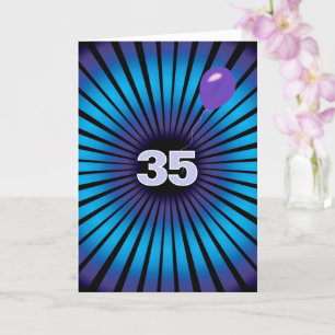 Carte Vortex Abstrait Pour 35e anniversaire