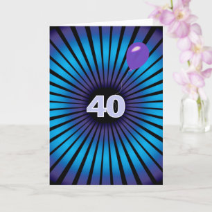 Carte Vortex Abstrait Pour 40e anniversaire
