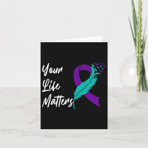 Carte Vos Problèmes De Vie Ruban N Suicide Sensibilisati