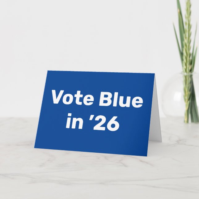 Carte Vote Blue en 2026 (Devant)