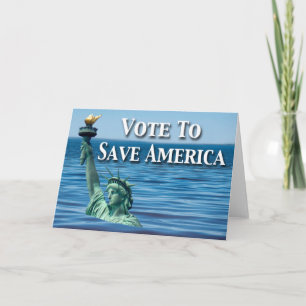 Carte Voter pour sauver l'Amérique Cette élection