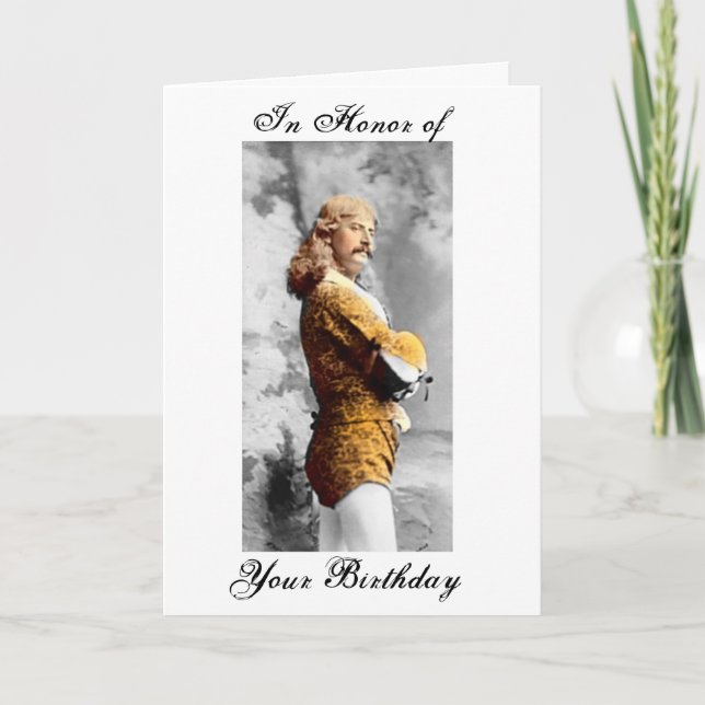 Carte Votre anniversaire, En l'honneur de (Devant)