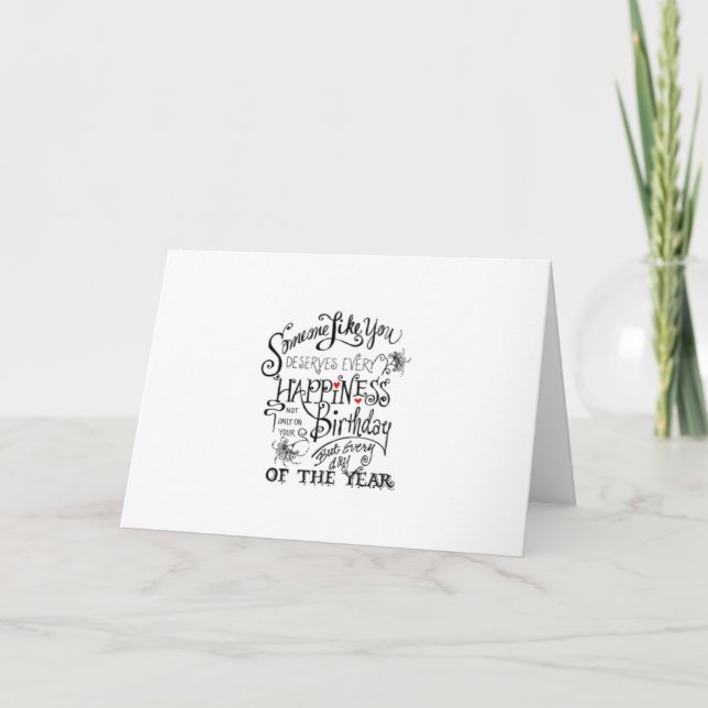 CARTE VOTRE ANNIVERSAIRE VEUT VOUS MONTRER COMBIEN VOUS  (Devant)