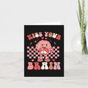 Carte Votre Cerveau Valentines Test Day Enseignant Squad