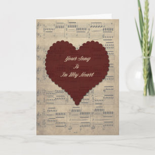 Carte Votre chanson Saint Valentin