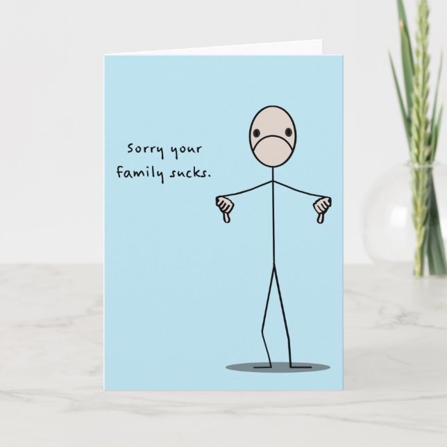 Carte Votre famille suce (Devant)