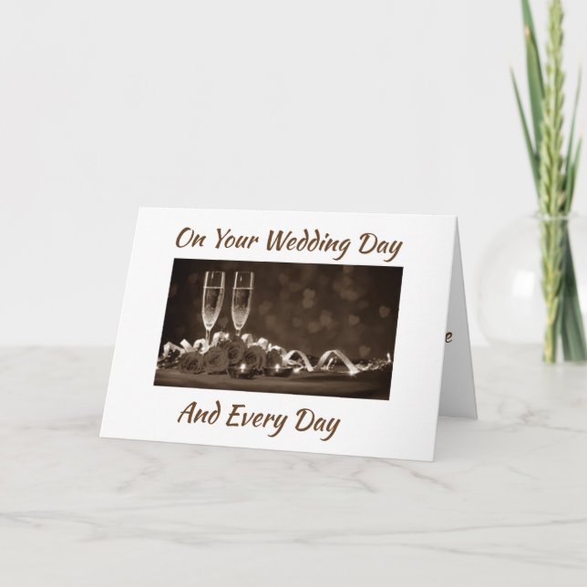 CARTE ****VOTRE JOUR DE MARIAGE*** VIE D'AMOUR (Devant)