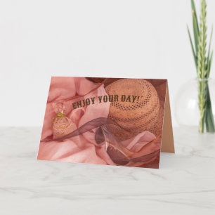 Carte Votre jour soleil casquette, lunettes de soleil, r
