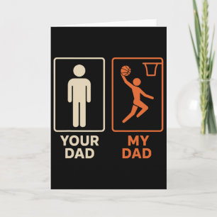 Carte Votre Papa Mon Papa Sketll Dunk Fille Fils Fête de
