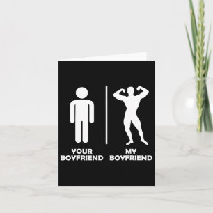 Carte Votre Petit Ami Vs Mon Amusant Bodybuilding Gym De