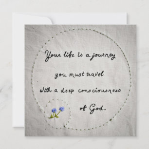 Carte Votre vie est un voyage