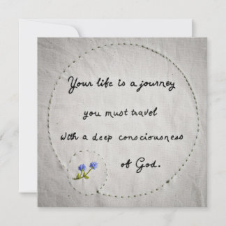 Carte Votre vie est un voyage