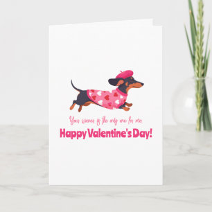 Carte Votre Wiener est le seul pour moi la Saint-Valenti