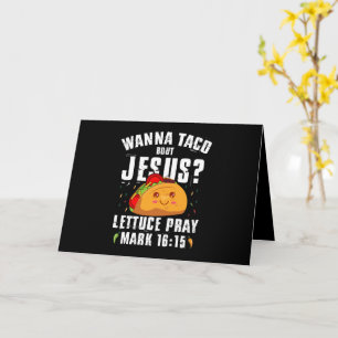 Carte Voulez-vous Taco Sur Jésus Cinco de Mayo Chrétien 
